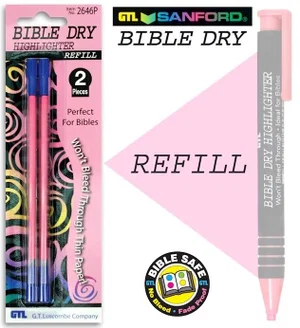 Refill for Pink Dry Bible Highlighter