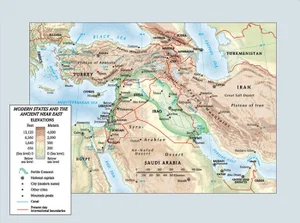 Modern States and the Ancient Near East Map
