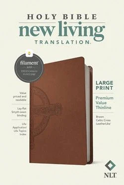 NLT Large Print Premium Value Thinline Bible, Filament Enabled Edition
