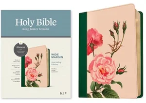 KJV Wide Margin Bible, Filament Enabled Edition :Red Letter, Leatherlike, Pink R