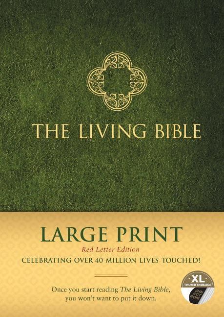 Image of The Living Bible Large Print Red Letter Edition