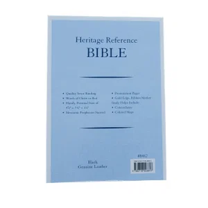 KJV Heritage Black Reference Bible -Genuine Leather