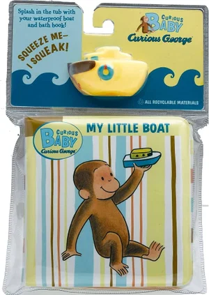 Curious Baby My Little Boat: Curious George Bath Book with Toy