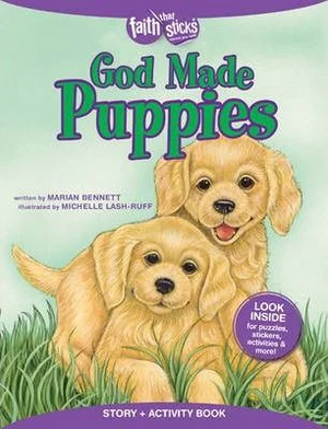 God Made Puppies Story + Activity Book -Faith That Sticks Books