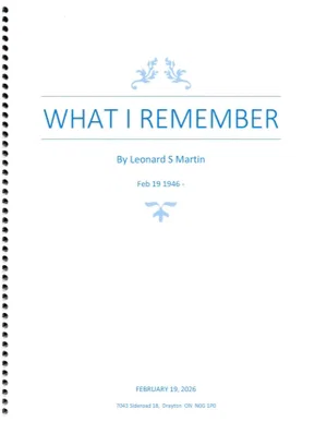 What I Remember