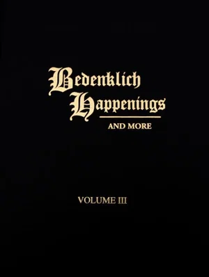 Bedenklich Happenings Volume 3