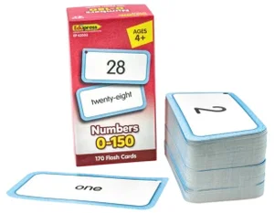 Numbers 0-150 Flash Cards
