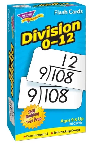 Division 0-12 Skill Drill Flash Cards