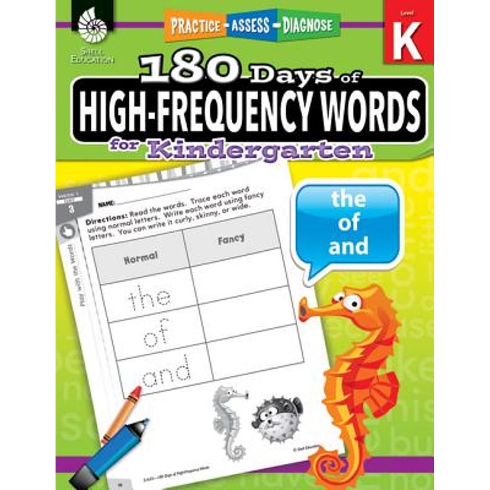 Image of 180 Days of High-Frequency Words for Kindergarten