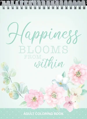 Happiness Mini Adult Colouring Book