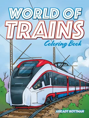 World of Trains Colouring Book