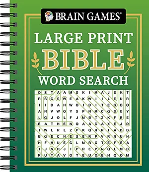 Brain Games - Large Print Bible Word Search -Green