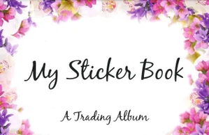 My Sticker Book- Pink Flower Trading Album