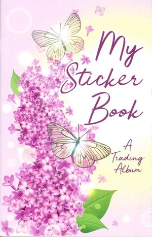 My Sticker Album: Pink Butterfly Trading Album