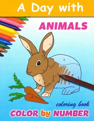 Colour By Number: A Day With Animals
