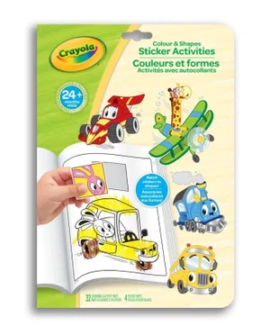Crayola Sticker Activity Book, Whimsical Wheels