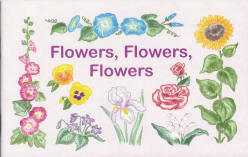 Colouring Book: Flowers Flowers Flowers