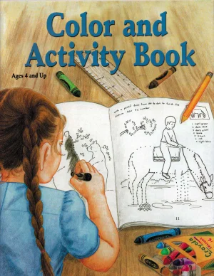 Colour and Activity Book -Girl and Colouring Book