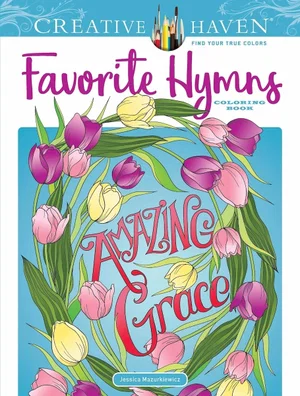 Creative Haven Favourite Hymns Colouring Book