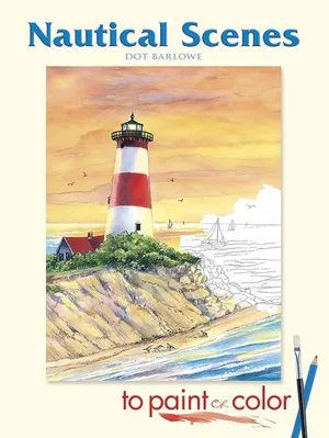 Paint & Colour Books Nautical Scenes