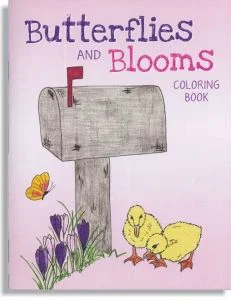 Colouring Book: Butterflies and Blooms