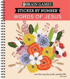 Words of Jesus Sticker by Number