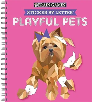 Brain Games - Sticker By Letter Playful Pets