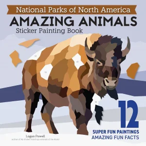 National Parks of North America Amazing Animals Sticker Painting Book