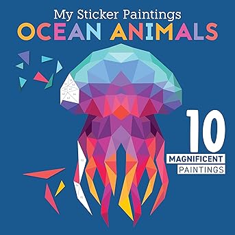 Image of My Sticker Paintings: Ocean Animals: 10 Magnificent Paintings