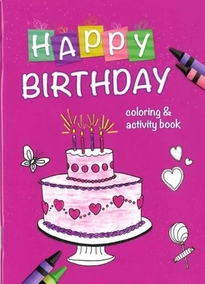 Happy Birthday Colouring Book