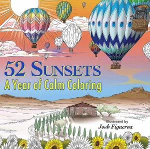 52 Sunsets: A Year of Calm Colouring
