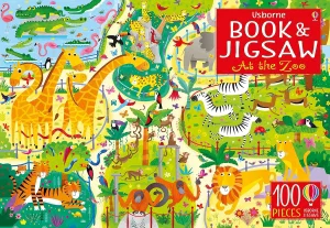 Usborne Book & Jigsaw Puzzle At the Zoo