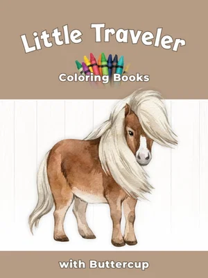 Little Traveller Colouring Book with Buttercup