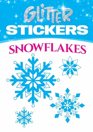 Glitter Snowflakes Stickers -Dover Little Activity Books Stickers