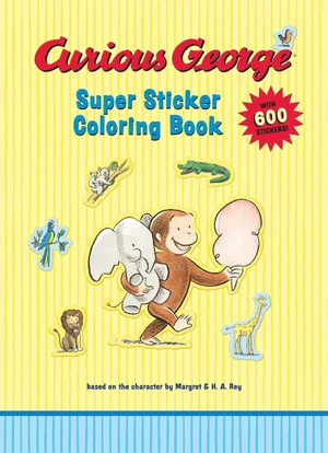 Curious George Super Sticker Colouring Book