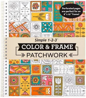 Colour & Frame - Patchwork (Adult Colouring Book)