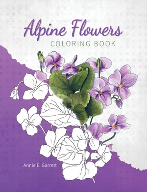 Colouring Book: Alpine Flowers