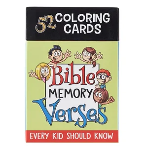 Colouring Cards Boxed 52 Verses for Kids