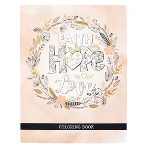 Colouring Book Faith Hope Love