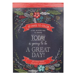 Colouring Cards A Great Day