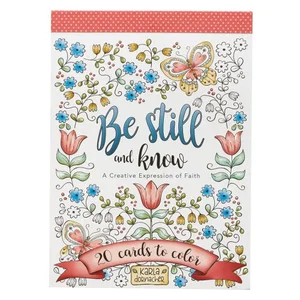 Colouring Cards Be Still and Know
