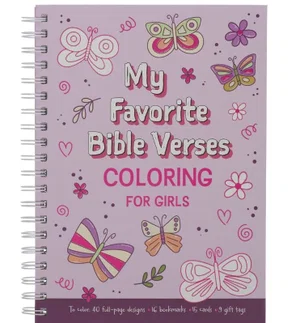 Colouring Book Favourite Bible Verses for Girls Wirebound