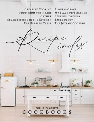 Recipe Index: For Ten Favourite Cookbooks