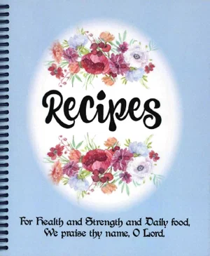 Blank Recipe Book Blue Health and Strength N/A