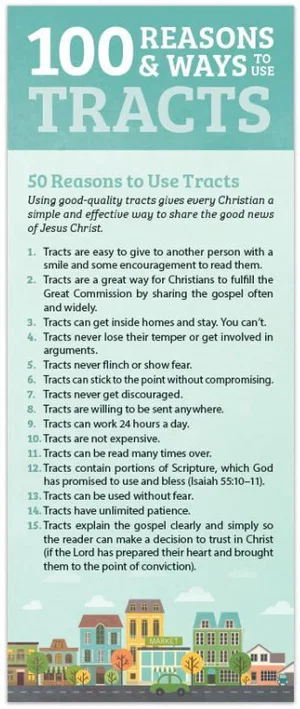 Tracts: 100 Reasons And Ways To Use Tracts - 100 Pk KJV