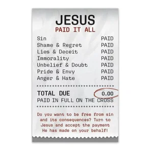 Tract: Jesus Paid It All - 100 Pk NKJV