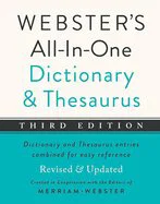Webster's All-In-One Dictionary and Thesaurus, Third Edition