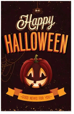 Happy Halloween - Packet of 100 / NKJV / No Imprinting