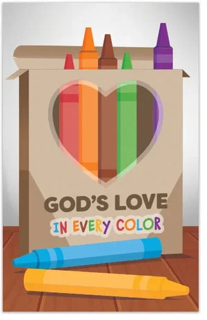God's Love In Every Colour - Packet of 100 / NKJV