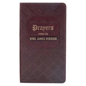 Prayers from the King James Version Brown Faux Leather Gift Book- Discontin